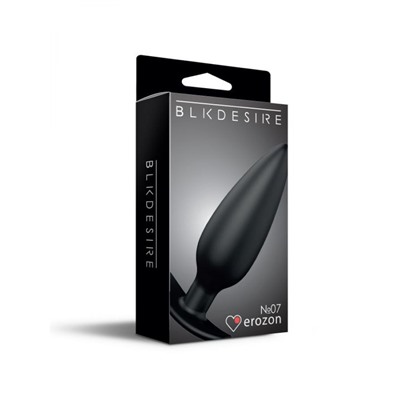Черная анальная пробка №07 Self Penetrating Butt Plug - 12 см.