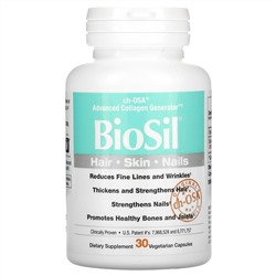 BioSil by Natural Factors, ch-OSA, улучшенный источник коллагена, 30 вегетарианских капсул