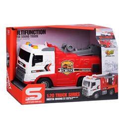 Машина "Инжинерная" 1:20 (свет, звук) в коробке (красный)