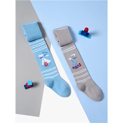 Omsa Колготки OMSA kids Collant 13P64-2 с рисунком (кораблик-якорь)
