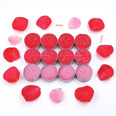 Набор арома свечей (В ассортименте: ваниль/клубника/апельсин/роза/лимон/яблоко/черника/лаванда (12шт.)