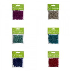 Бусины круглые МЕТАЛЛИЗИРОВАННЫЕ 5 мм 6 цв. 2-371/07 Альт