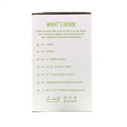 Earth's Natural Alternative, Eco Friendly Party Bundle, набор из экологически чистых продуктов для вечеринок во время пикника, 1 набор