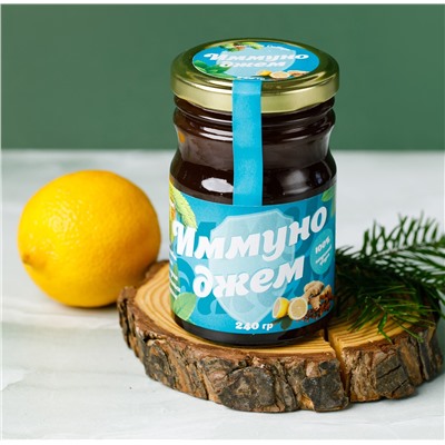 Джем "Иммуно джем" / низкокаллорийный / стекло / 240 гр / Солнечная Сибирь
