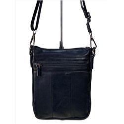 Сумка мужская из натуральной кожи, цвет черный