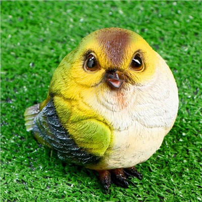 Садовая фигура из полистоуна «Чижик», 12×11×11 см