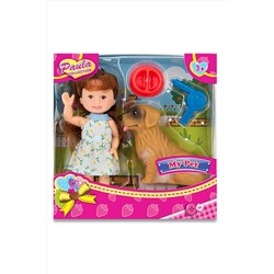 Игровой набор "Paula. С питомцем", с ретривером Игрушки разных брендов, 267855