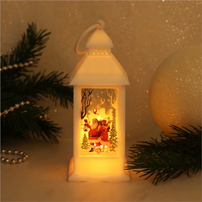 Фонарь светодиодный 14 см / JSLAN12white /уп 12/240/новогодний/белый