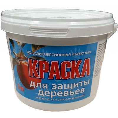 Краска д/деревьев 3кг водод.лат.
