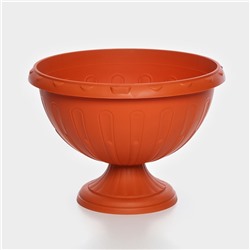 Вазон для цветов «Джулия», 8 л, d=32 см, h=23 см, коричневый