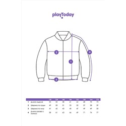 Куртка текстильная с полиуретановым покрытием для девочек (ветровка) PLAYTODAY, 1231512