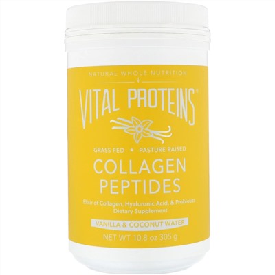 Vital Proteins, пептиды коллагена, ваниль и кокос, 305 г (10,8 унции)
