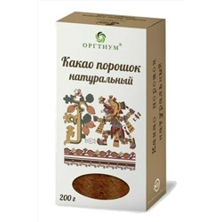 Какао порошок "Оргтиум" 200г ЭКОПРОДУКТЫ, 1190930