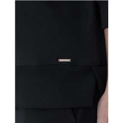 Джемпер с воротом на молнии из петельчатого футера двухнитки с эластаном