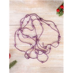 Бусы на ёлку «Шарики», длина 2.7 м, фиолетовые