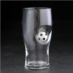 Бокал для пива с футбольным мячом «Непробиваемый», 500 мл