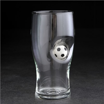 Бокал для пива с футбольным мячом «Непробиваемый», 500 мл