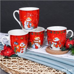 Кружка новогодняя 250 мл / X614 /уп 96/