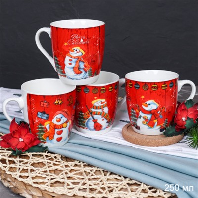 Кружка новогодняя 250 мл / X614 /уп 96/