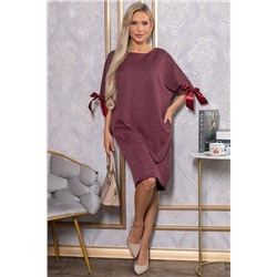 Платье трикотажное Кайла (бордовое) П14782-10М