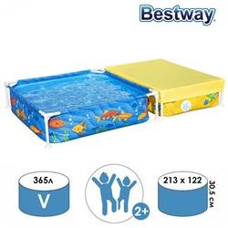 Бассейн каркасный Bestway My First Frame Pool, 213×122×30.5 см, от 2 лет, 561CF