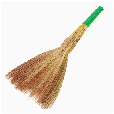 Веник для уборки Шафран «Сорго», 3-х прошивной, шестилучевой, ручная работа, 80-90 см
