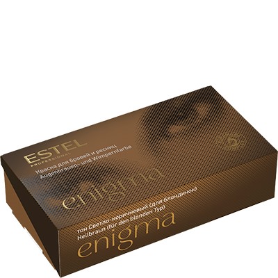 ESTE ENIGMA Краска для бровей и ресниц светло-коричневая