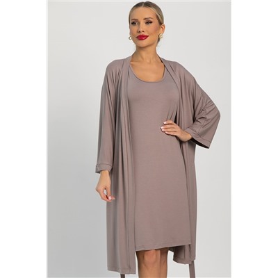 Платье-майка для дома Шелк вискозы (латте) П14492-52М