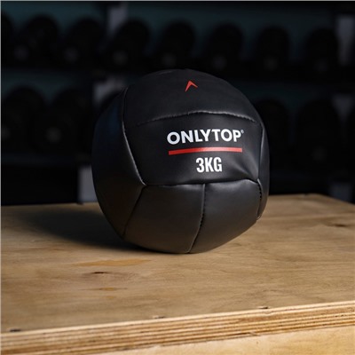 Медицинбол ONLYTOP, 3 кг, d=20 см
