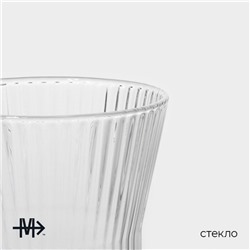 Стакан Magistro «Грани», 320 мл, 8.5×11 см, стекло, прозрачный