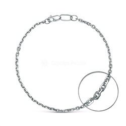 Браслет из серебра родированный - Якорь, 19 см 81060141419