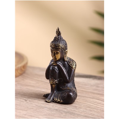 Сувенир «Будда», 6×6×10 см, бронза