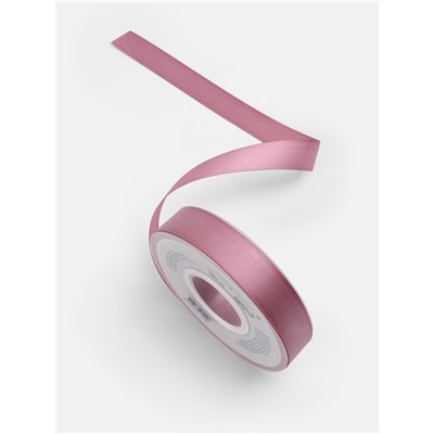 Лента атласная TEIRA, двухсторонняя, 20 мм, 25±1 м, розовая №165