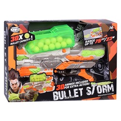 Бластер "Bullet storm" с шариками, в коробке