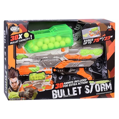 Бластер "Bullet storm" с шариками, в коробке
