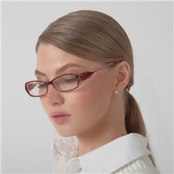 Готовые очки Восток 8852, цвет бордовый, отгибающаяся дужка, +3,75