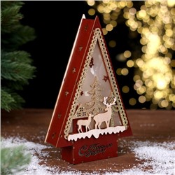 Декор с подсветкой «С новым годом», 14×4×22.5 см