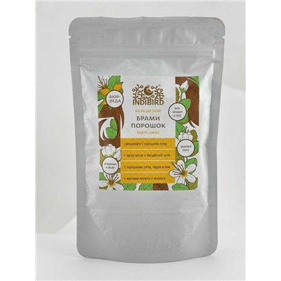 Маска-порошок для волос Брахми Индибёрд Brahmi Hair Powder Indibird 100 гр.