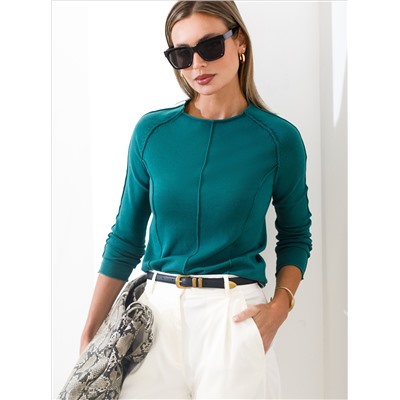 Джемпер тонкой вязки из хлопка с нейлоном