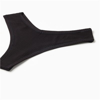 Трусы женские бразилиана Mark Formelle, чёрные, размер 42 (XS)