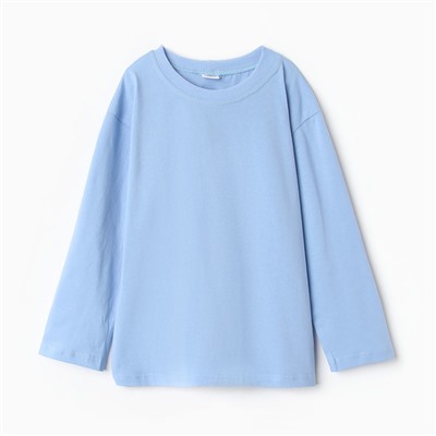 Лонгслив детский MINAKU, цвет голубой, рост 104 см
