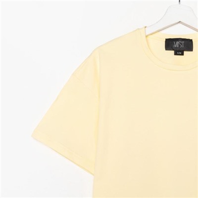 Футболка женская MIST basic, размер 44-46, жёлтая