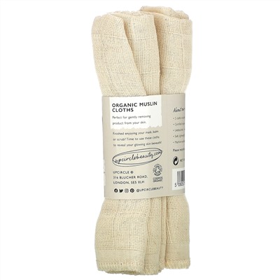 UpCircle, Organic Muslin Cloths, 2 Pieces