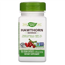 Nature's Way, Hawthorn Berries, 1,530 mg, 100 Vegan Capsules