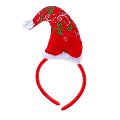 Ободок новогодний карнавальный «Колпак», с бантиком