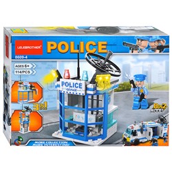 Конструктор "Управление полиции" (114 дет.) в коробке