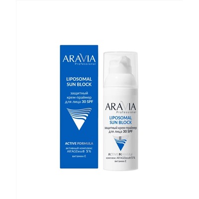 ARAVIA Professional Защитный крем-праймер для лица SUN BLOCK+ 30SPF, 50 мл/9
