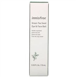Innisfree, ролик для кожи лица и зоны под глазами с маслом семян зеленого чая, 10 мл (0,33 жидк. унции)