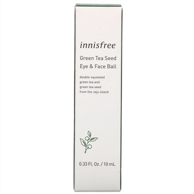 Innisfree, ролик для кожи лица и зоны под глазами с маслом семян зеленого чая, 10 мл (0,33 жидк. унции)