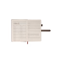 Ежедневник недатированный формат А5, 80л, линия, с ручкой, подар коробка, Серый